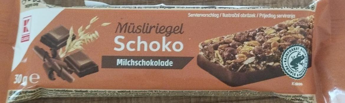 Фото - Müsliriegel schoko milchschokolade K-Classic