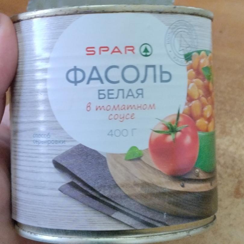 Фото - фасоль белая в томатном соусе Спар Spar