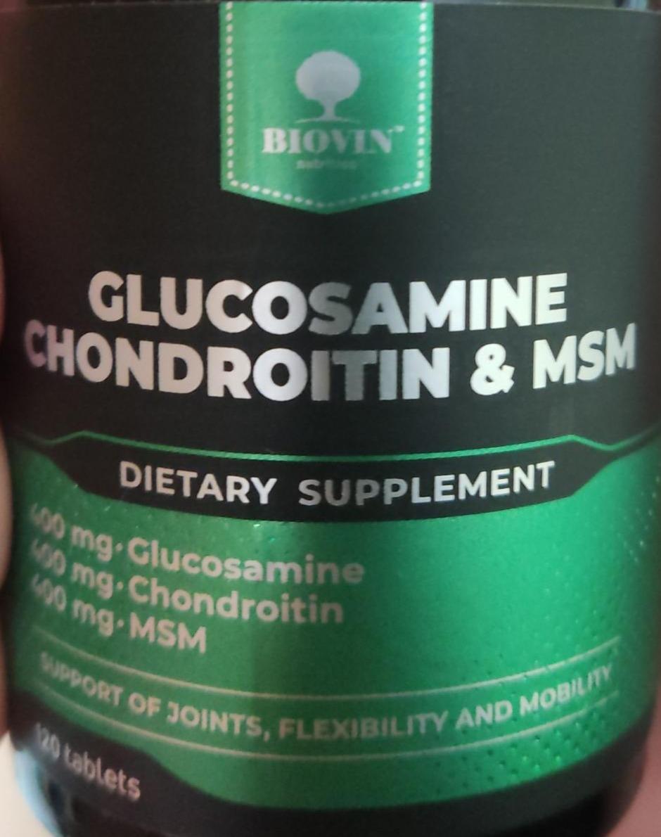 Фото - Glucosamine Chondroitin & MSM dietary supplement Biovin