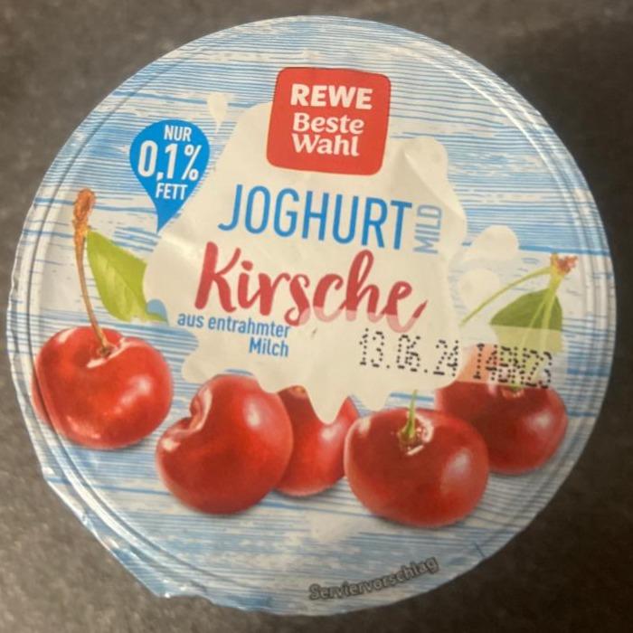 Фото - Joghurt Mild 0.1% Kirsche Rewe beste wahl