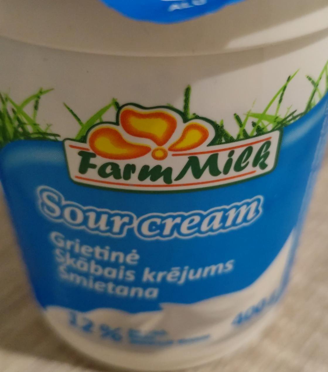 Фото - Sour cream 12% Farm Milk