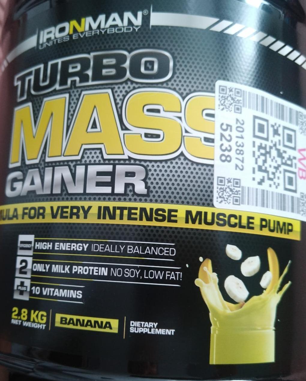 Фото - Turbo mass gainer banana Ironman