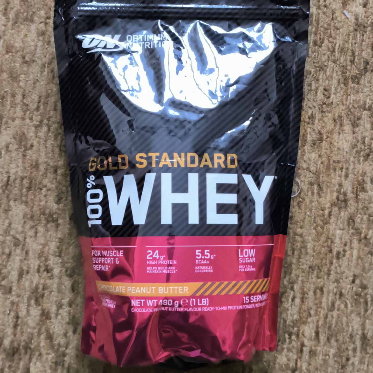 Фото - протеин Gold Standard 100 Whey Chocolate Peanut Butter