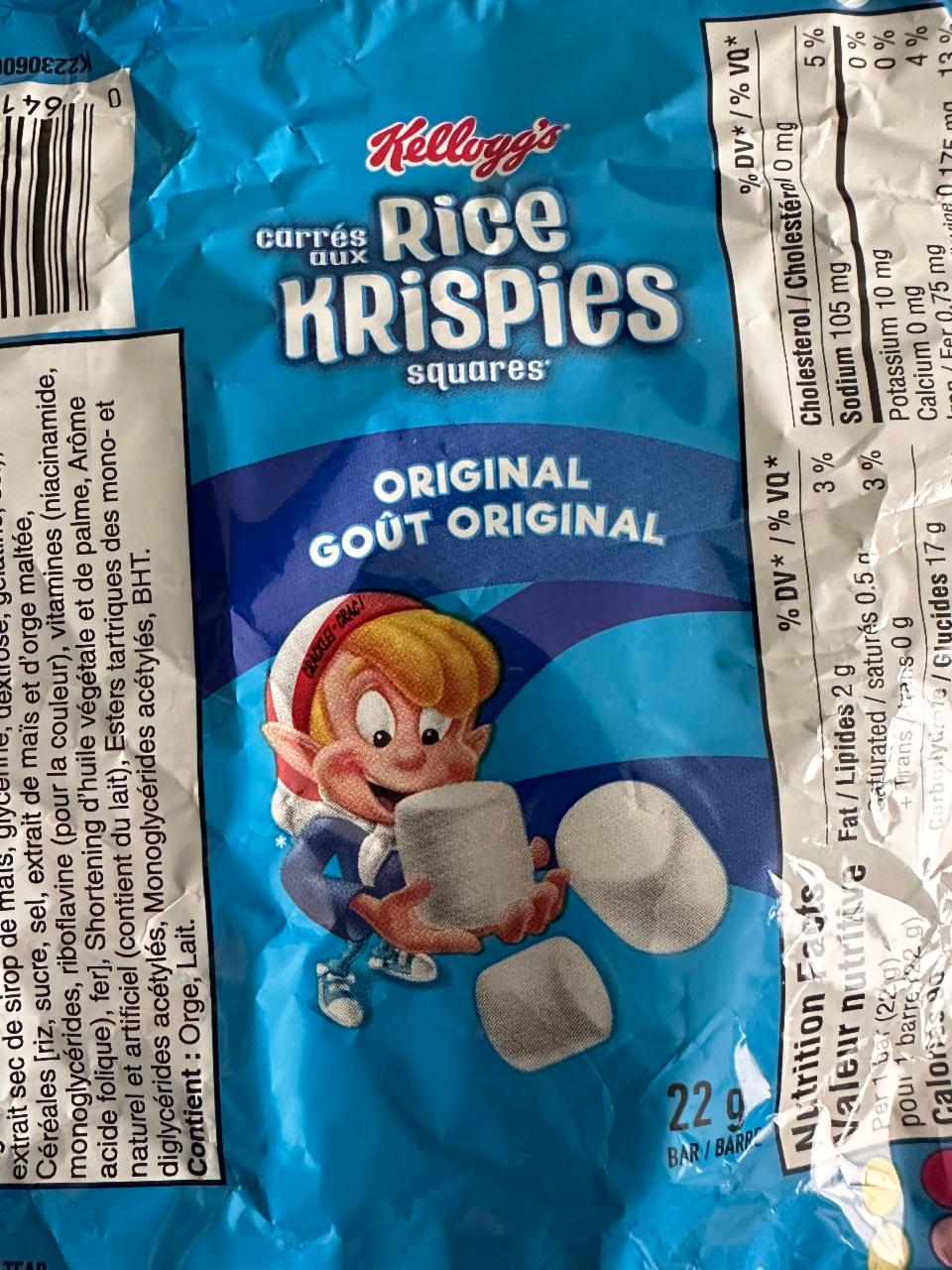 Фото - Rice Krispies Treats Original Kellogg's