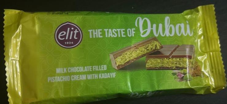 Фото - Milk chocolate filled pistachio with kadayif The taste of dubai Elit