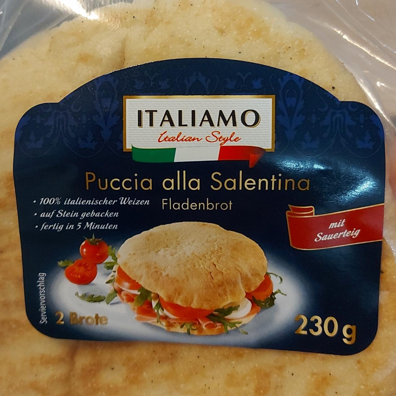 хлебобулочное изделие Salentina alla ⋙ - пищевая Italiamo калорийность, ценность Puccia