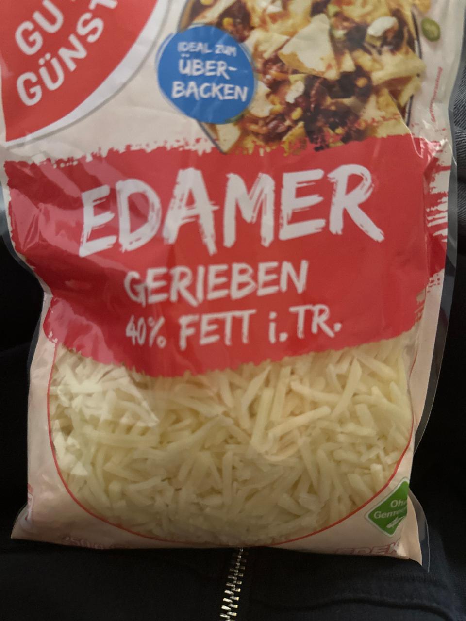 Фото - Edamer gerieben 40% Fett Gut&Günstig