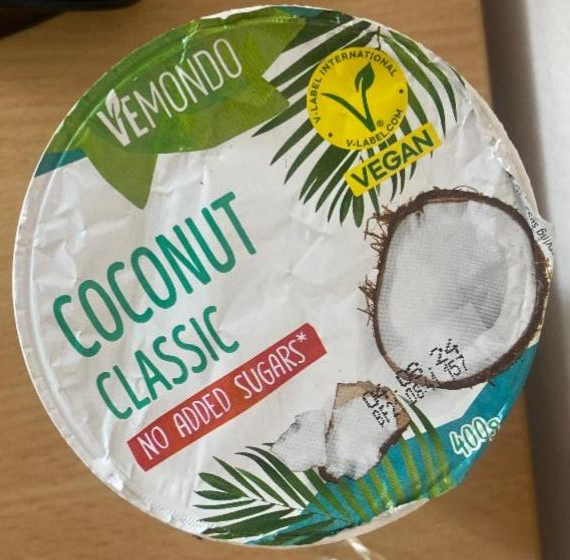 Фото - Coconut classic no added sugar Vemondo