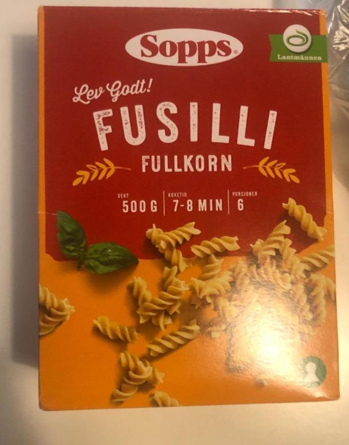 Фото - Fusilli fullkorn Sopps