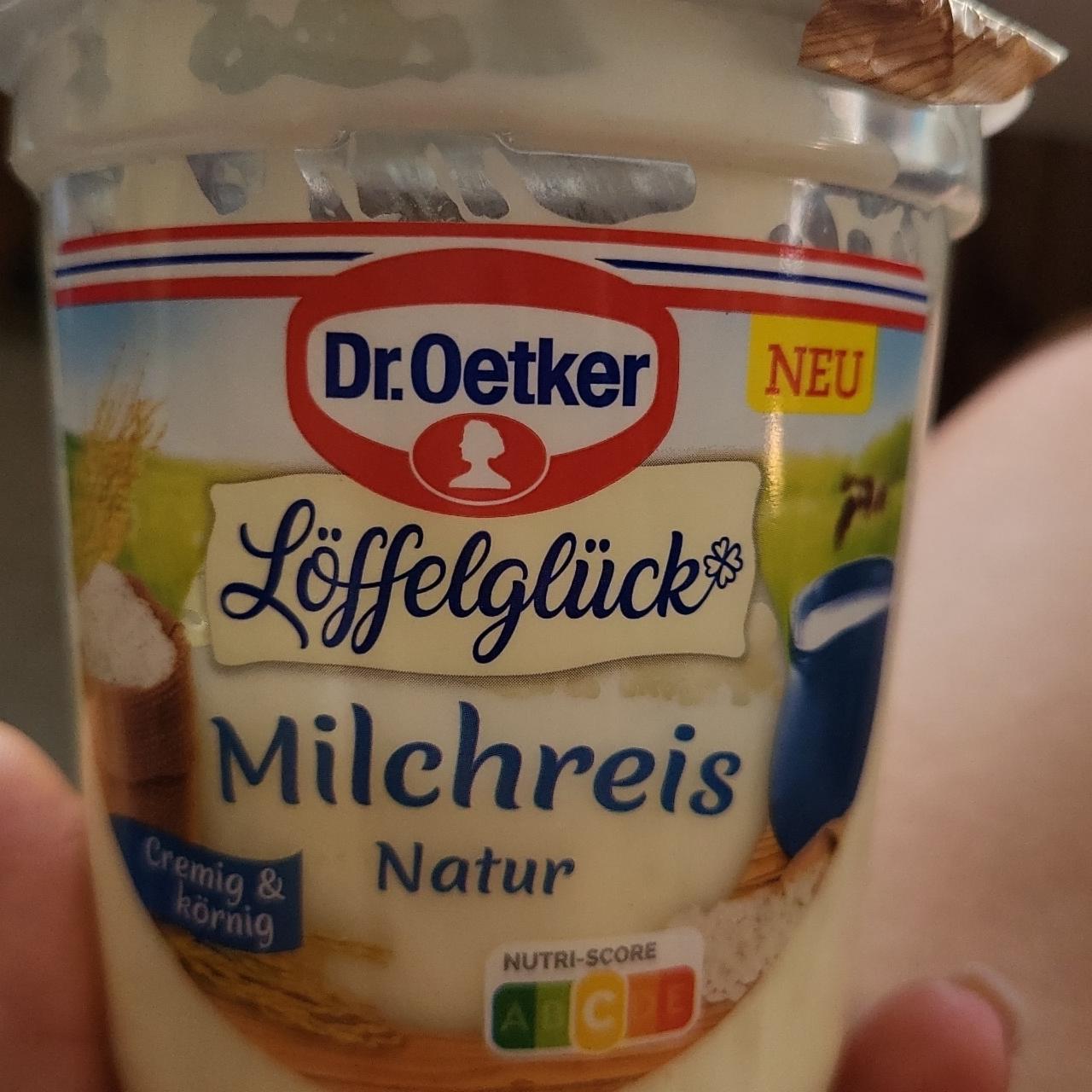 Фото - Milchreis Natur Dr. Oetker