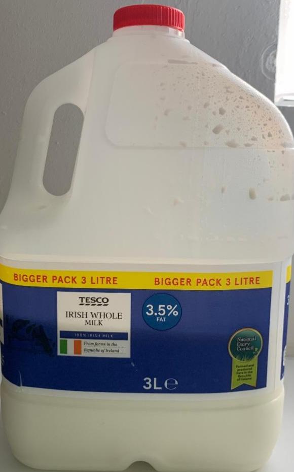 Фото - Irish whole milk 3.5% Tesco