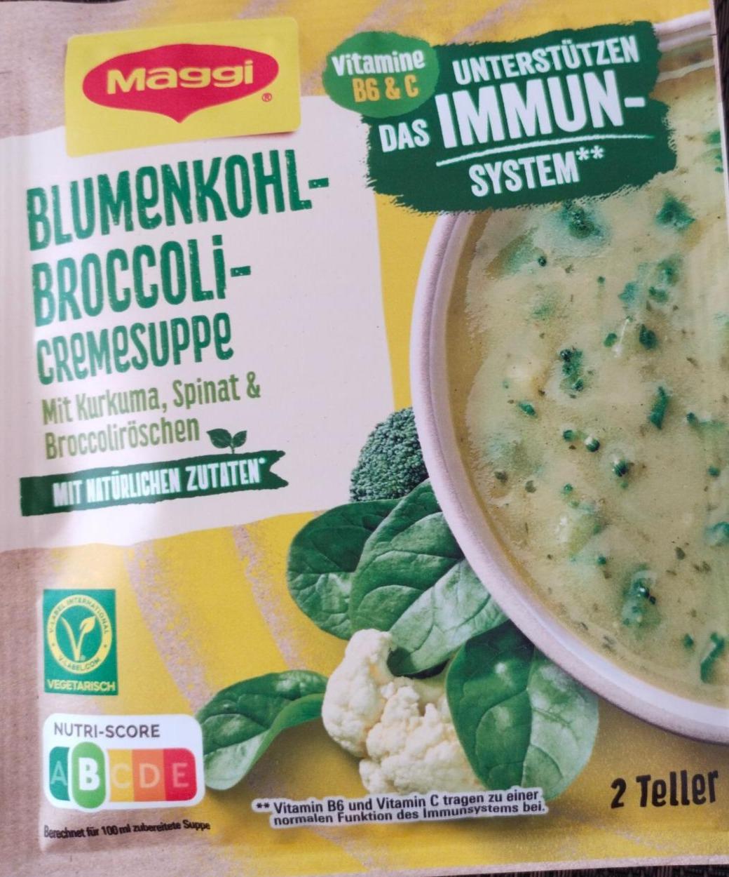 Фото - Cremesuppe blumenkohl-broccoli Maggi