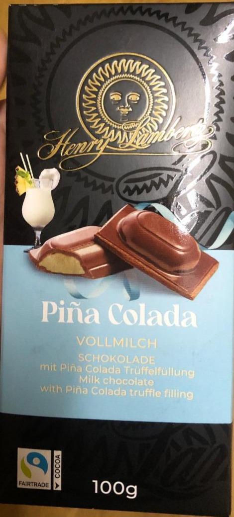 Фото - Pina colada vollmilch schokolade Henry Lambertz