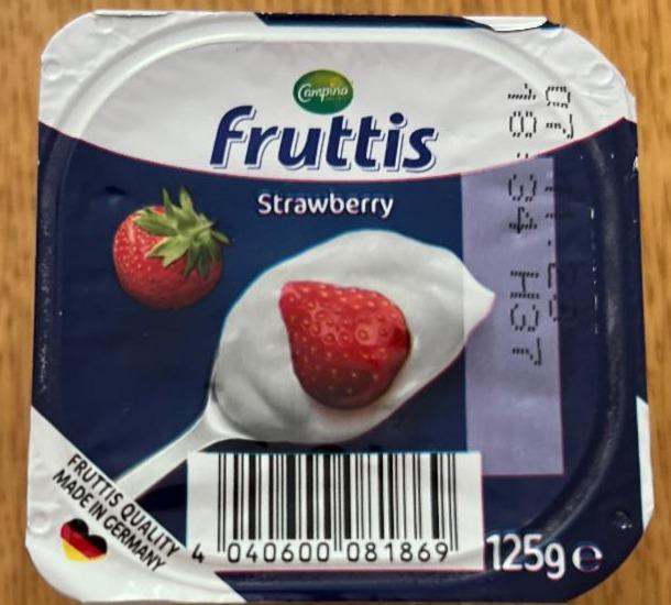 Фото - Йогурт клубника strawberry Fruttis