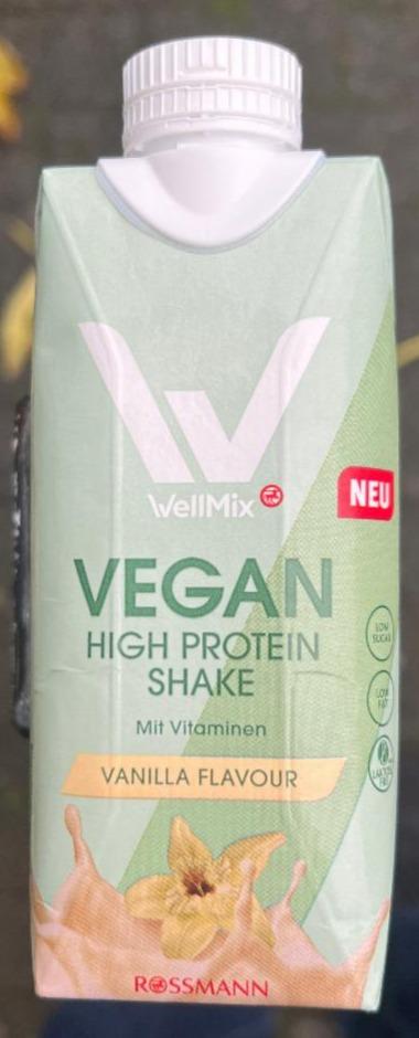 Фото - Vegan high protein shake mit Vitaminen vanilla flavour Wellmix