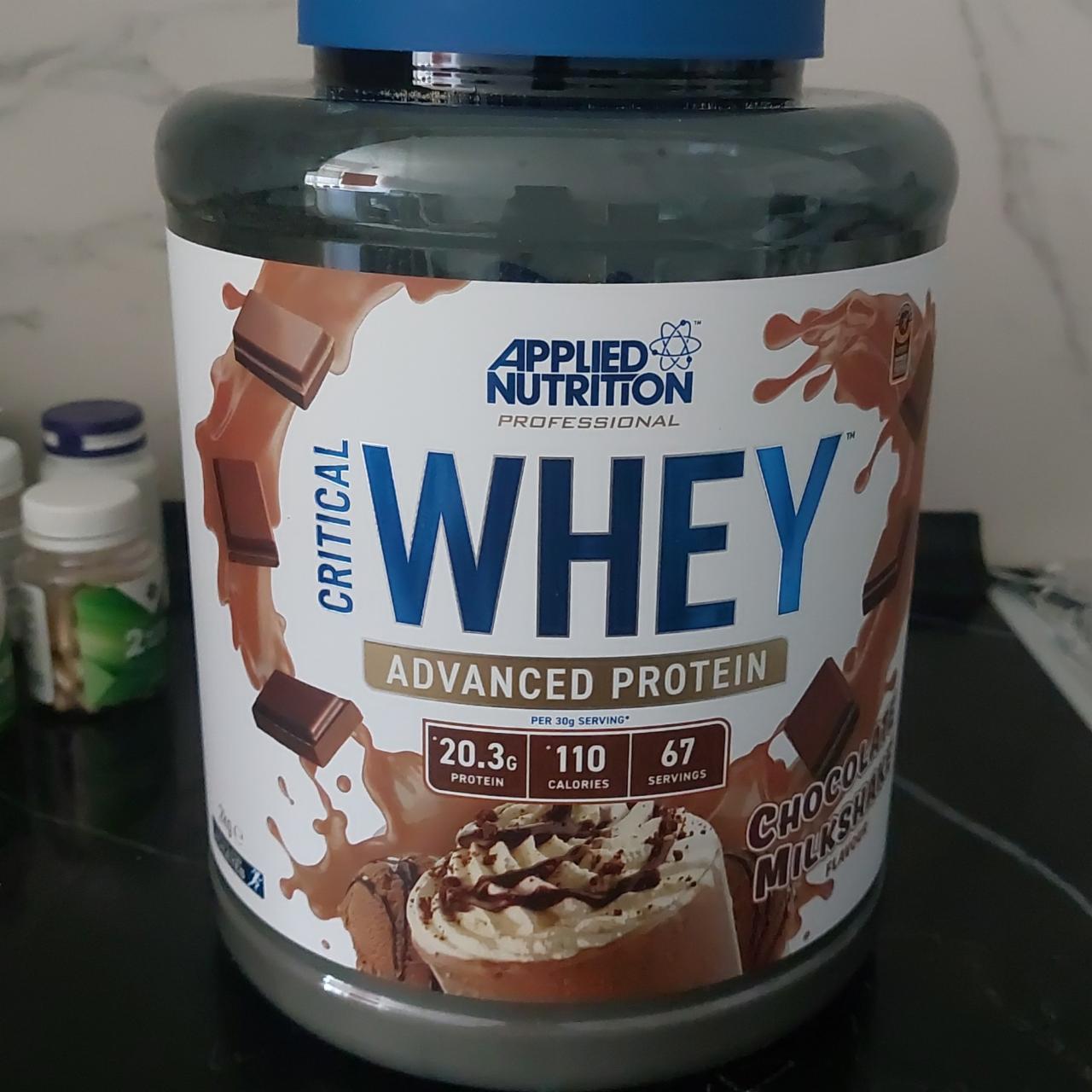 Фото - Critical whey advanced protein chocolate milkshake flavour Applied nutrition