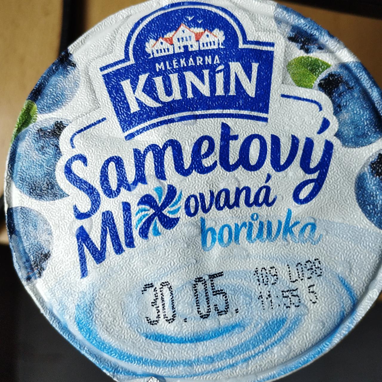 Фото - Sametovy mixovana boruvka Mlekarna Kunin