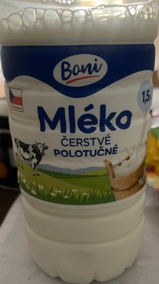 Фото - Mléko čerstvé polotučné 1.5% Boni