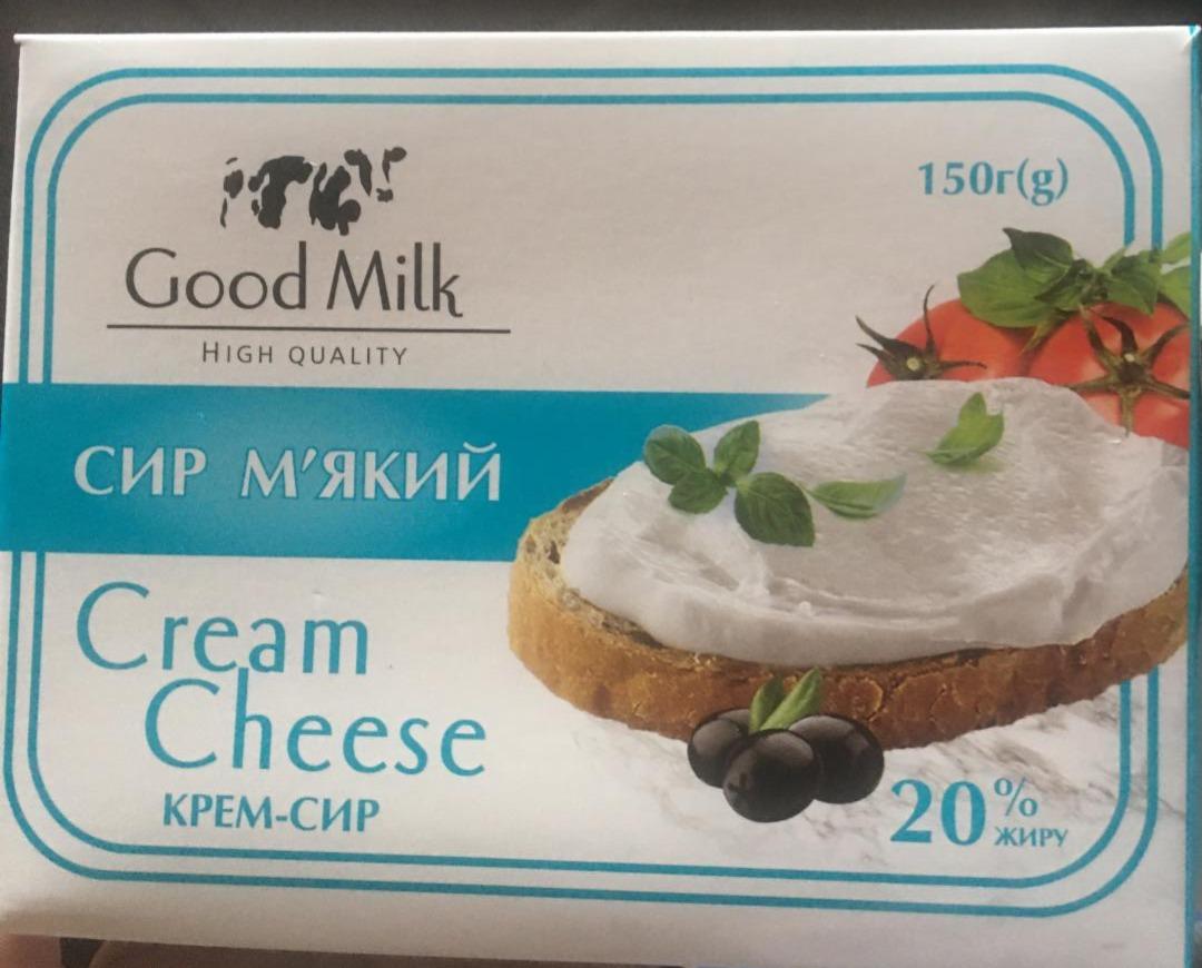 Фото - Сыр мягкий крем-сыр 20% Good Milk