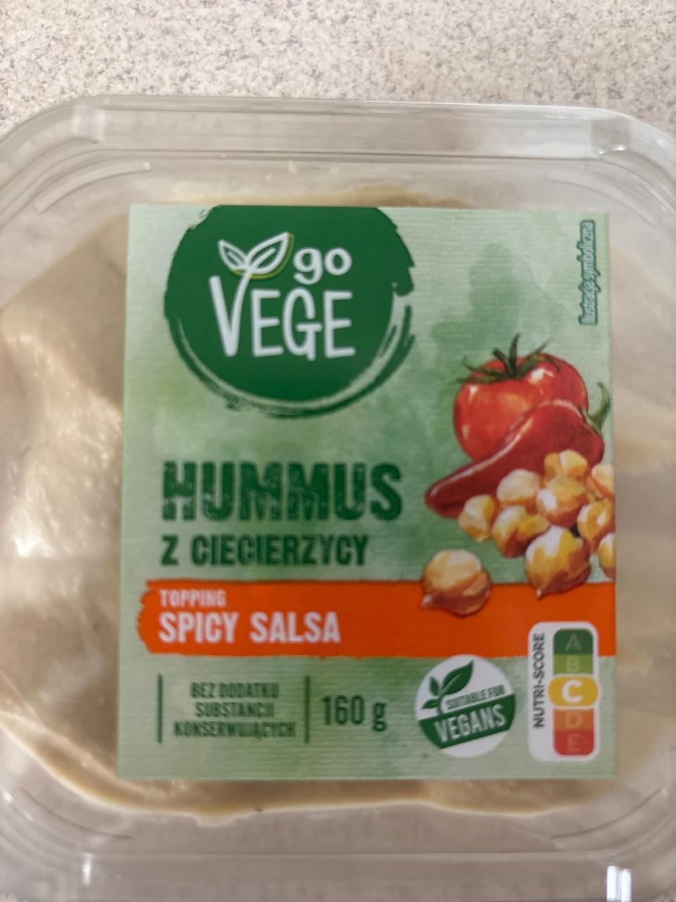 Фото - Hummus z toppingiem spicy salsa go Vege