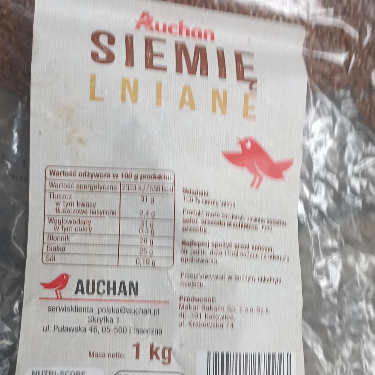 Фото - Siemie lniane Auchan