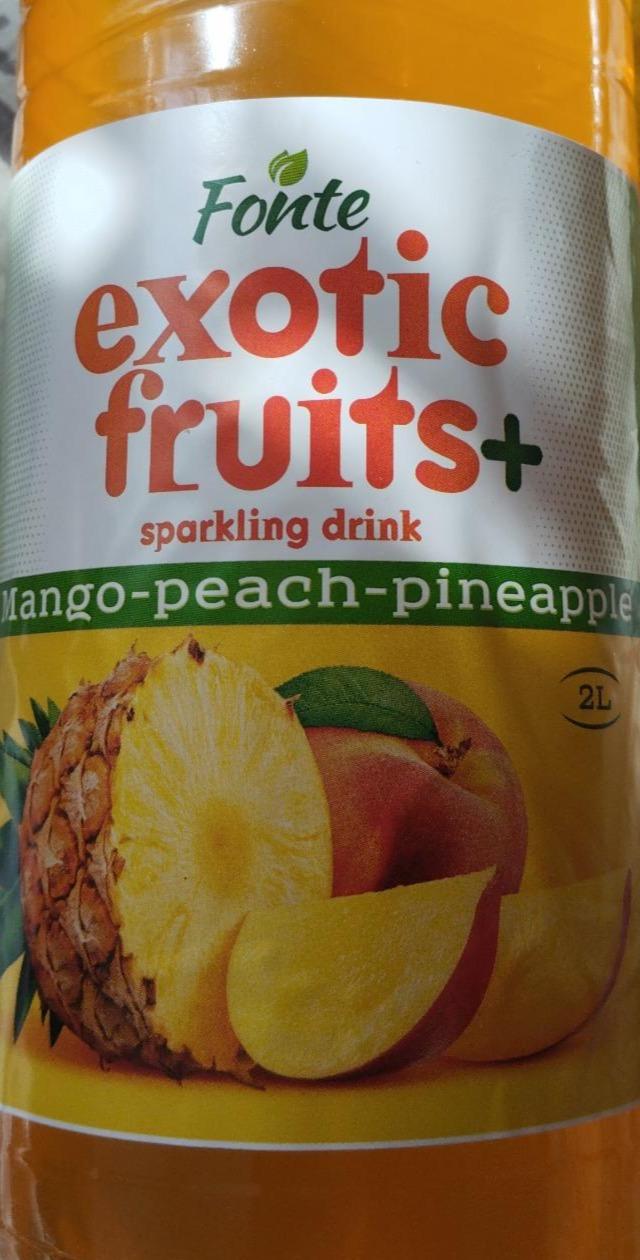 Фото - Exotic fruits sparkling drink mango-peach-pineapple Fonte