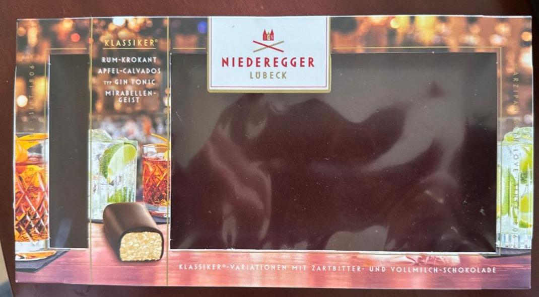 Фото - Pralines with dark and milk chocolate 100% quality marzipan paste Niederegger