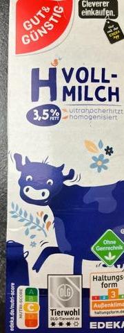 Фото - H vollmilch 3,5% Gut&Günstig