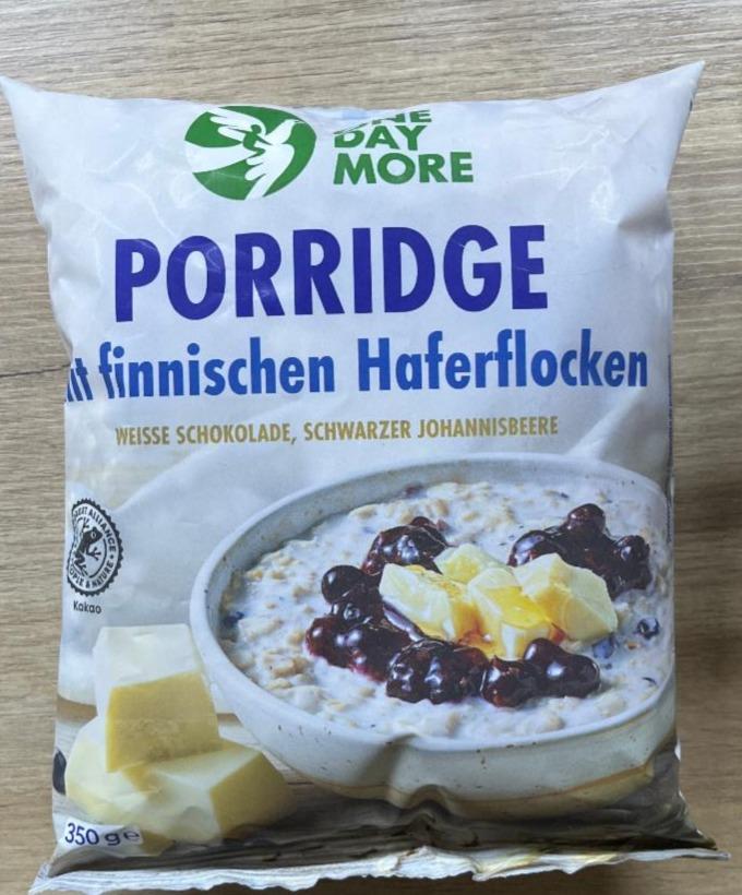 Фото - Porridge mit finnischen Haferflocken Weisse Schokolade, Schwarzer Johannisbeere OneDayMore