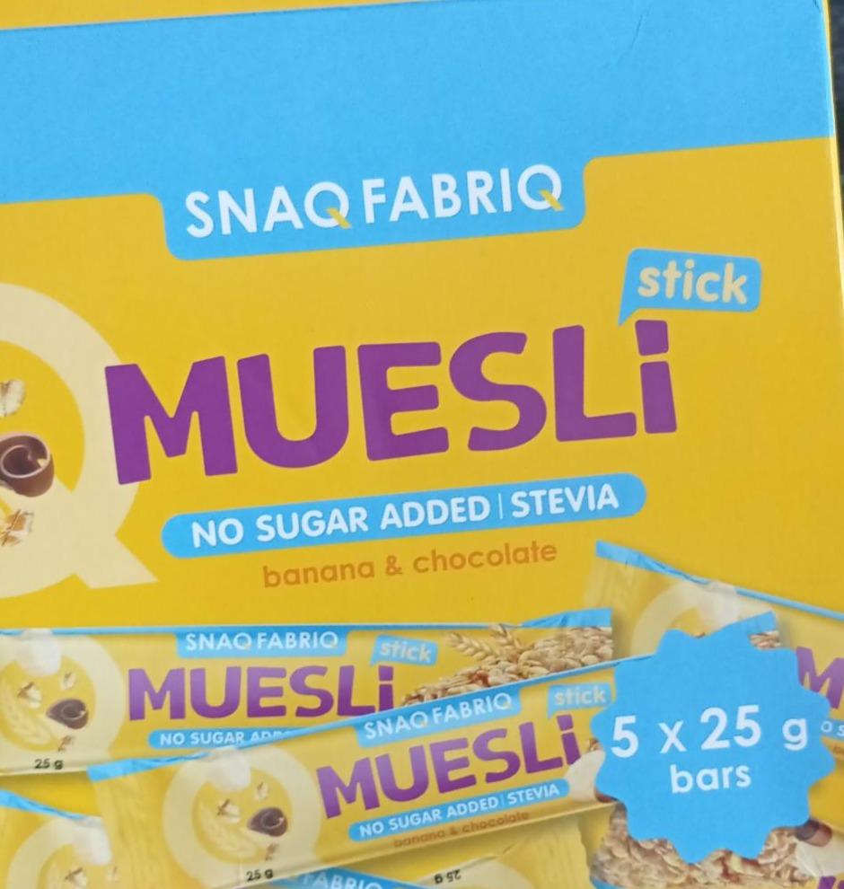 Фото - Muesli banana&chocolate Snaq Fabriq