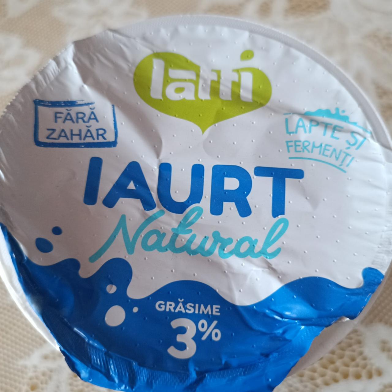 Фото - Iaurt natural 3% Latti