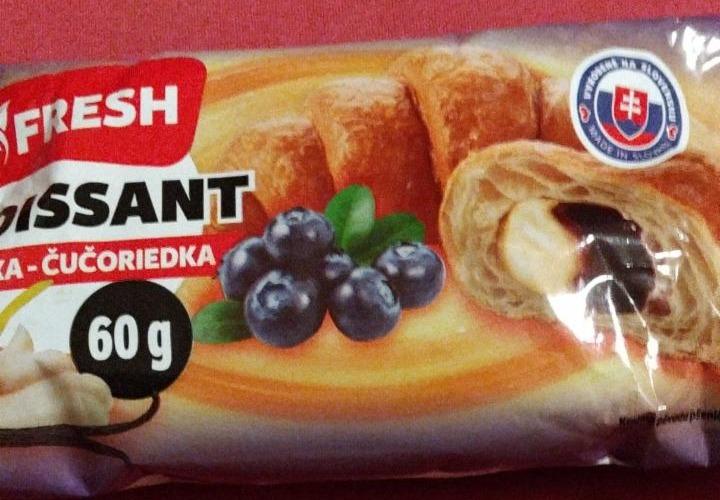 Фото - FRESH CROISSANT круассан с ванильным кремом и черничным джемом Fresh