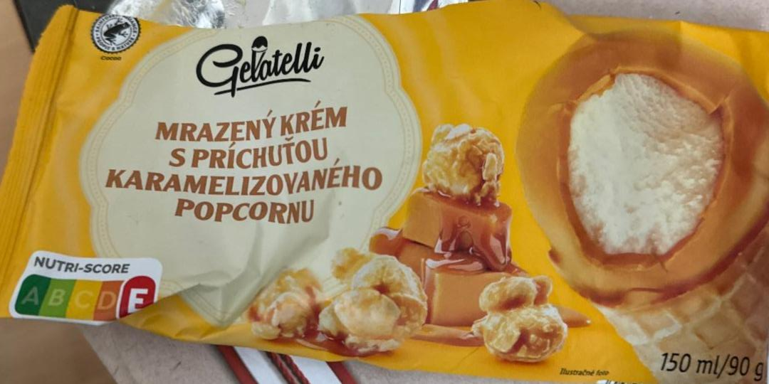 Фото - Mrazený krém s príchuťou karamelizovaného popcornu Gelatelli