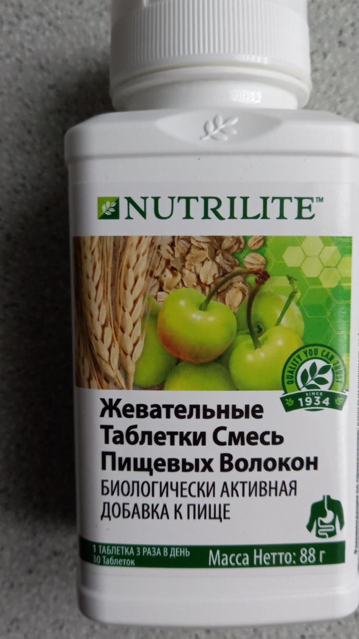 Фото - Смесь пищевых волокон, жевательные таблетки Nutrilite