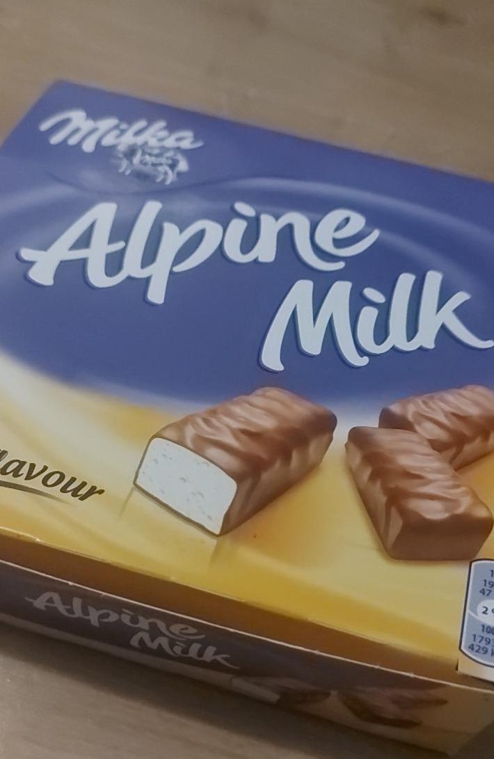 Фото - глазированные батончики Alpine Milk Milka