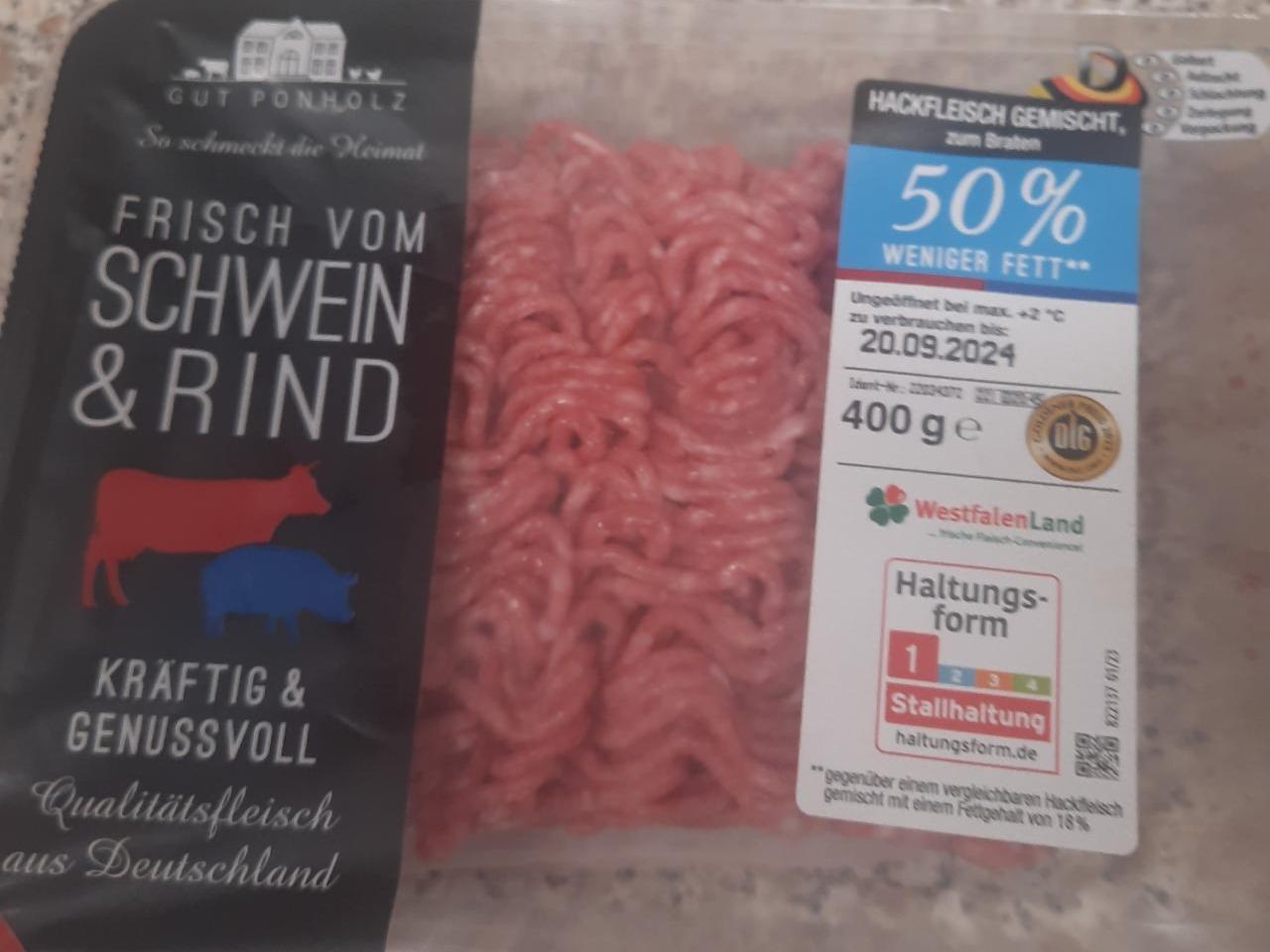 Фото - Hackfleisch gemischt frisch von schwein&rind Gut Ponholz