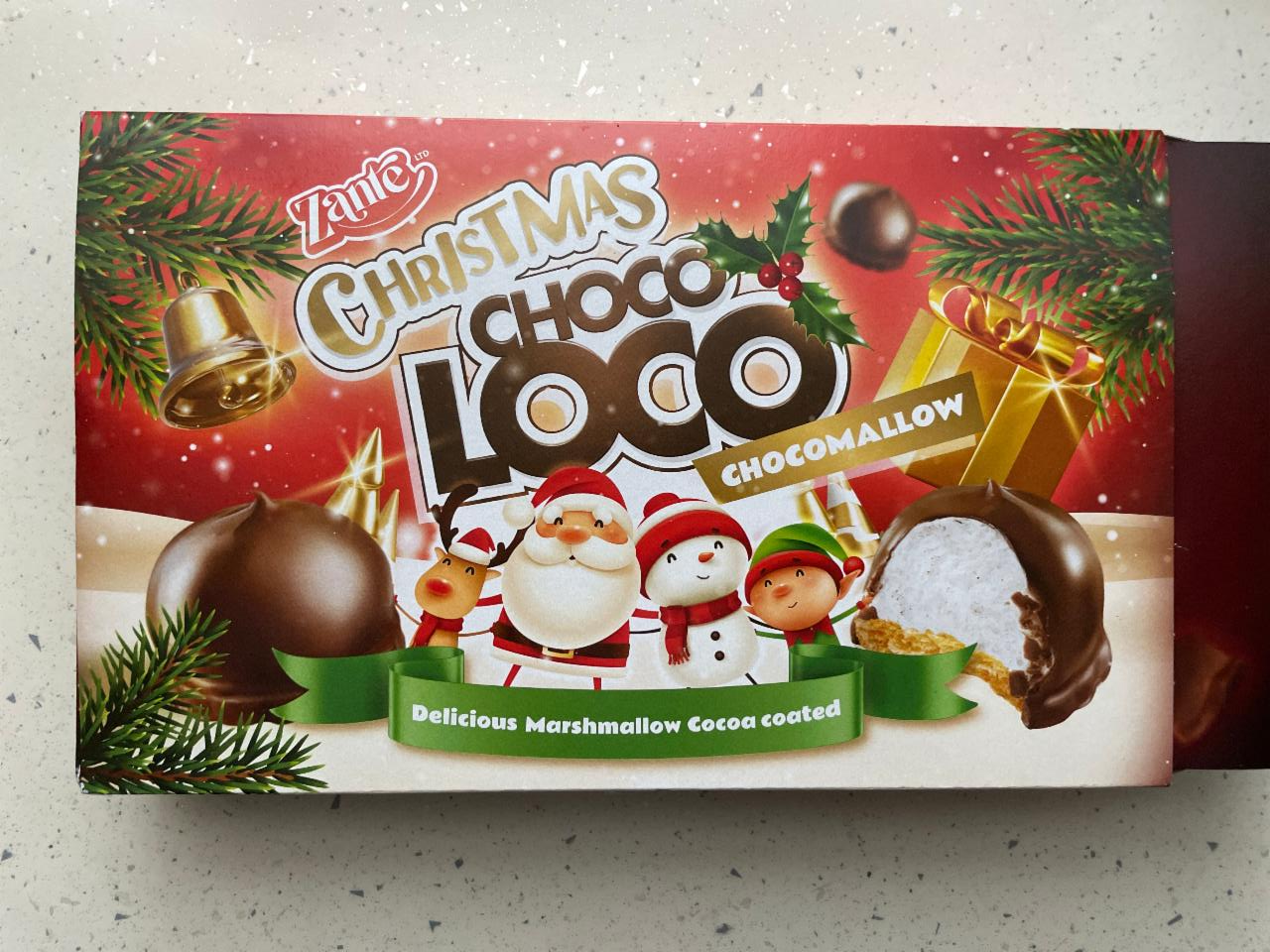 Фото - печенье с зефиром в шоколаде Christmas Choco Loco Zante