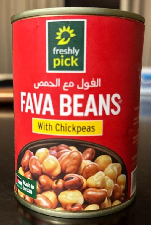 Фото - Fava Beans with chickpeas Freshly pick