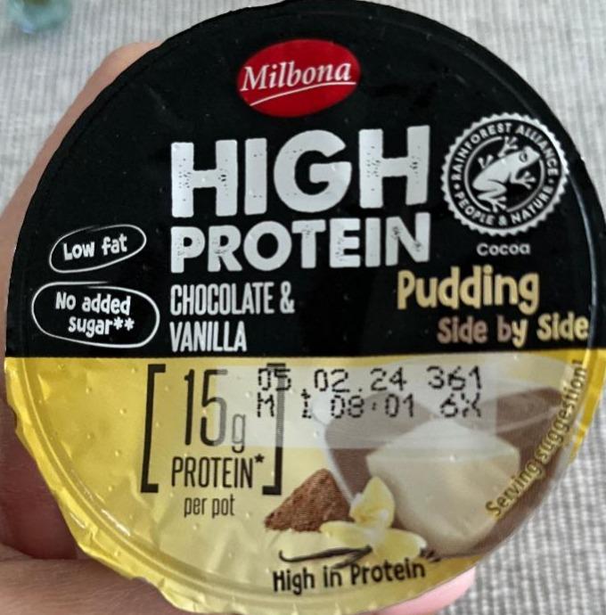 Фото - High protein Chocolate&Caramel Flavour Pudding Milbona