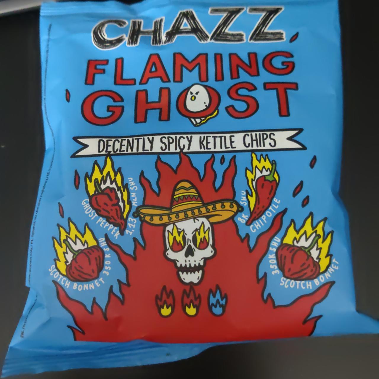 Фото - Flaming Ghost Decently Spicy Kettle Chips Chazz