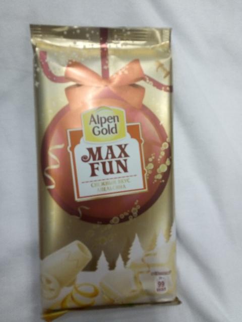 Фото - Шоколад белый Alpen Gold Max fun снежный апельсин