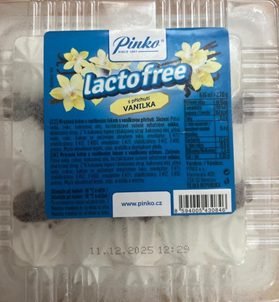 Фото - Lactofree s příchutí vanilka Pinko