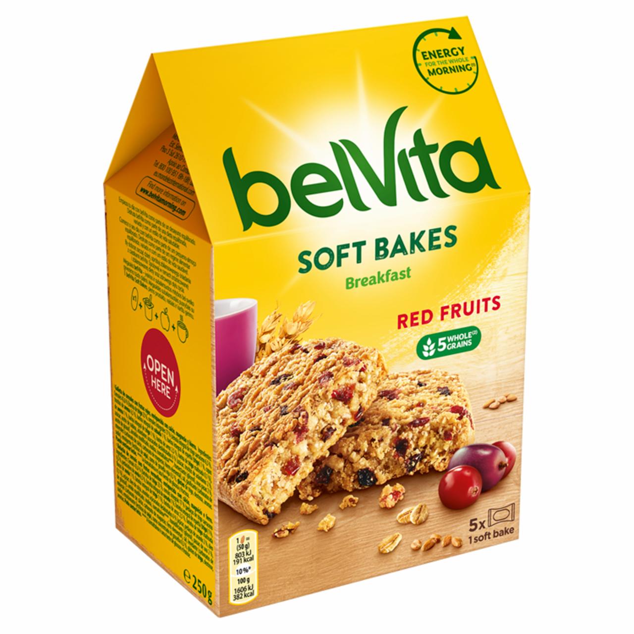 Фото - мягкое печенье с красными фруктами Belvita