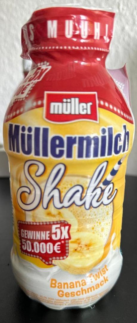 Фото - Müllermilch scheke banana twist geschmack Müller