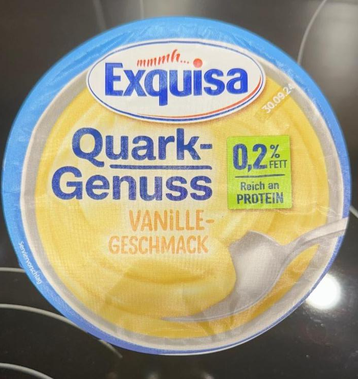 Фото - Йогурт натуральный 0.2% Quark Genuss с ванилью Exquisa