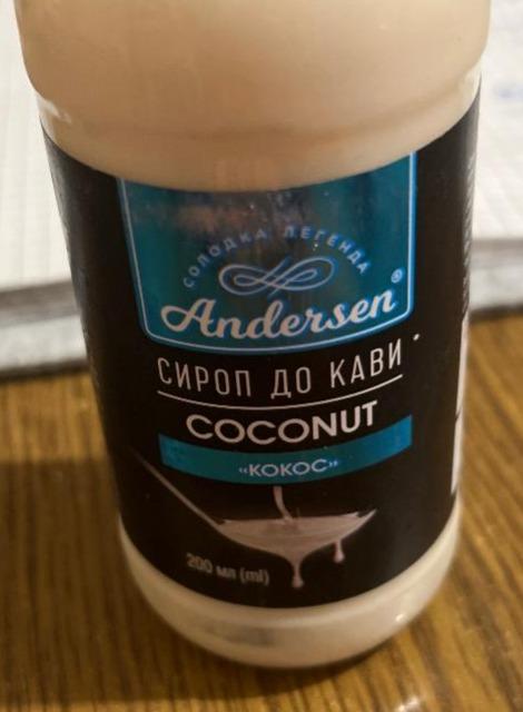 Фото - Сироп к кофе Coconut Кокос Andersen