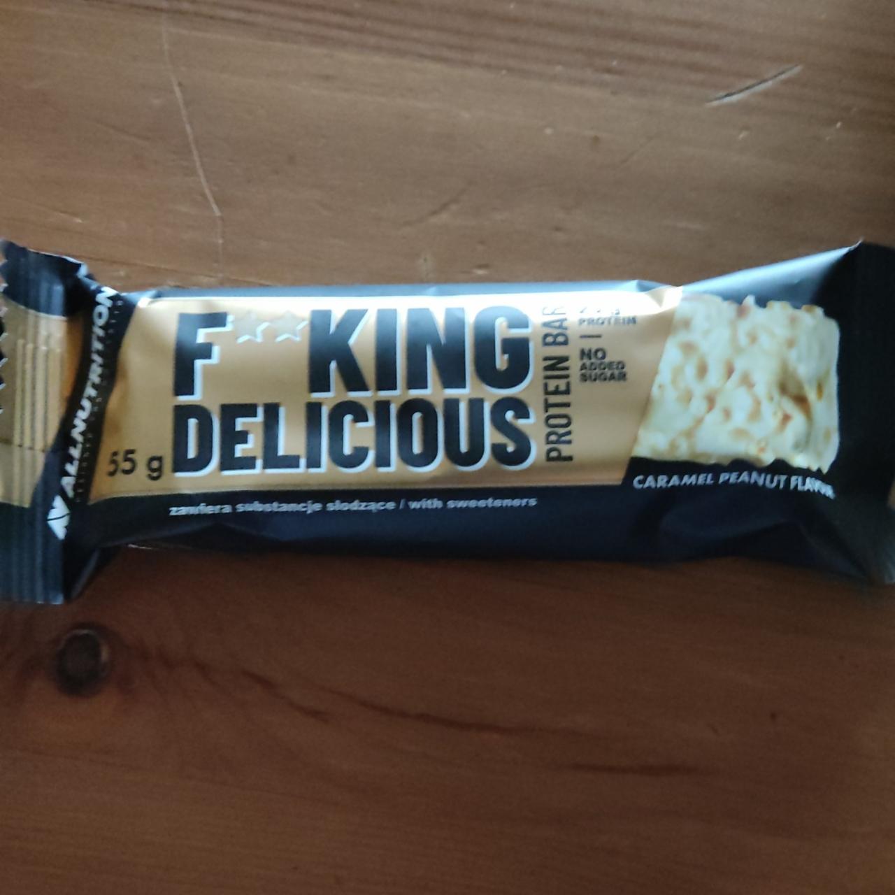 Фото - F**king delicious protein bar caramel peanut flavour Allnutrition