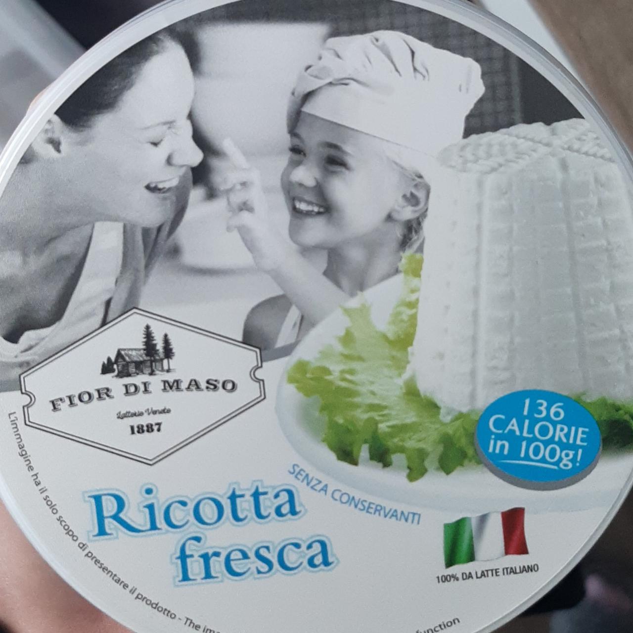 Фото - Сыр мягкий Рикотта Ricotta Fresca Fior Di Maso