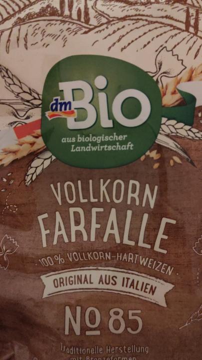 Фото - Vollkorn hartweizen farfalle Dmbio