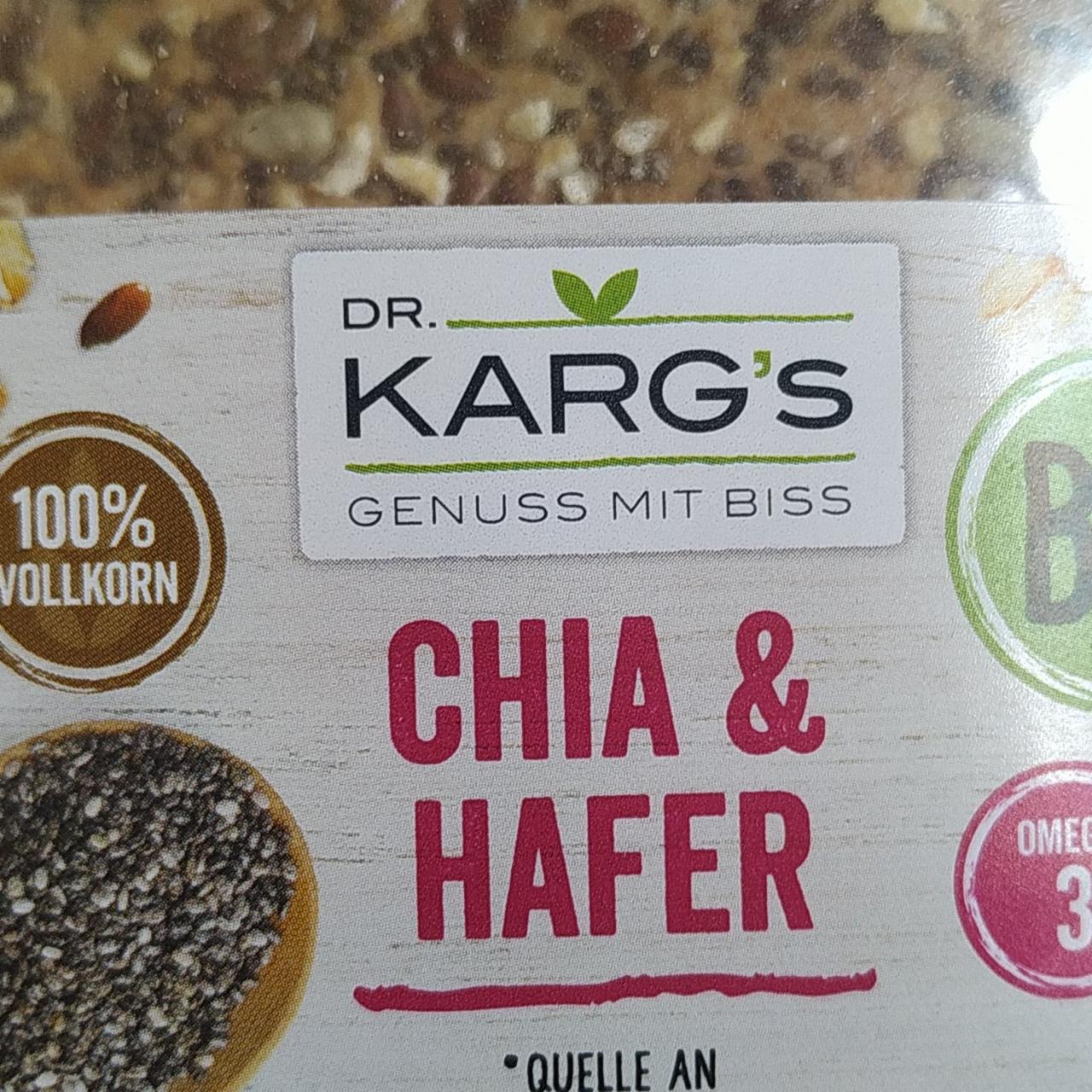 Фото - BIO chia oves Dr. Karg’s